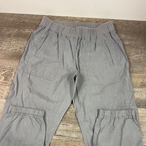 Eileen Fisher Organic Linen Blend Joggers Small Petite
